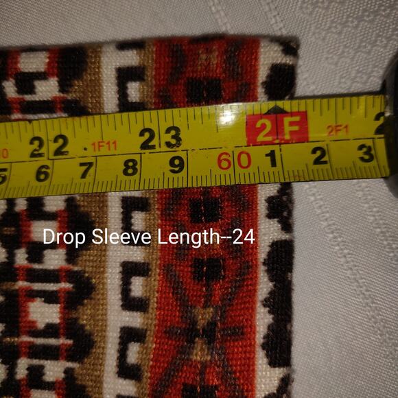 Entro Southwestern Sweater Top Women's LARGE Boho Fringe Lightweight Oversized - Picture 16 of 16